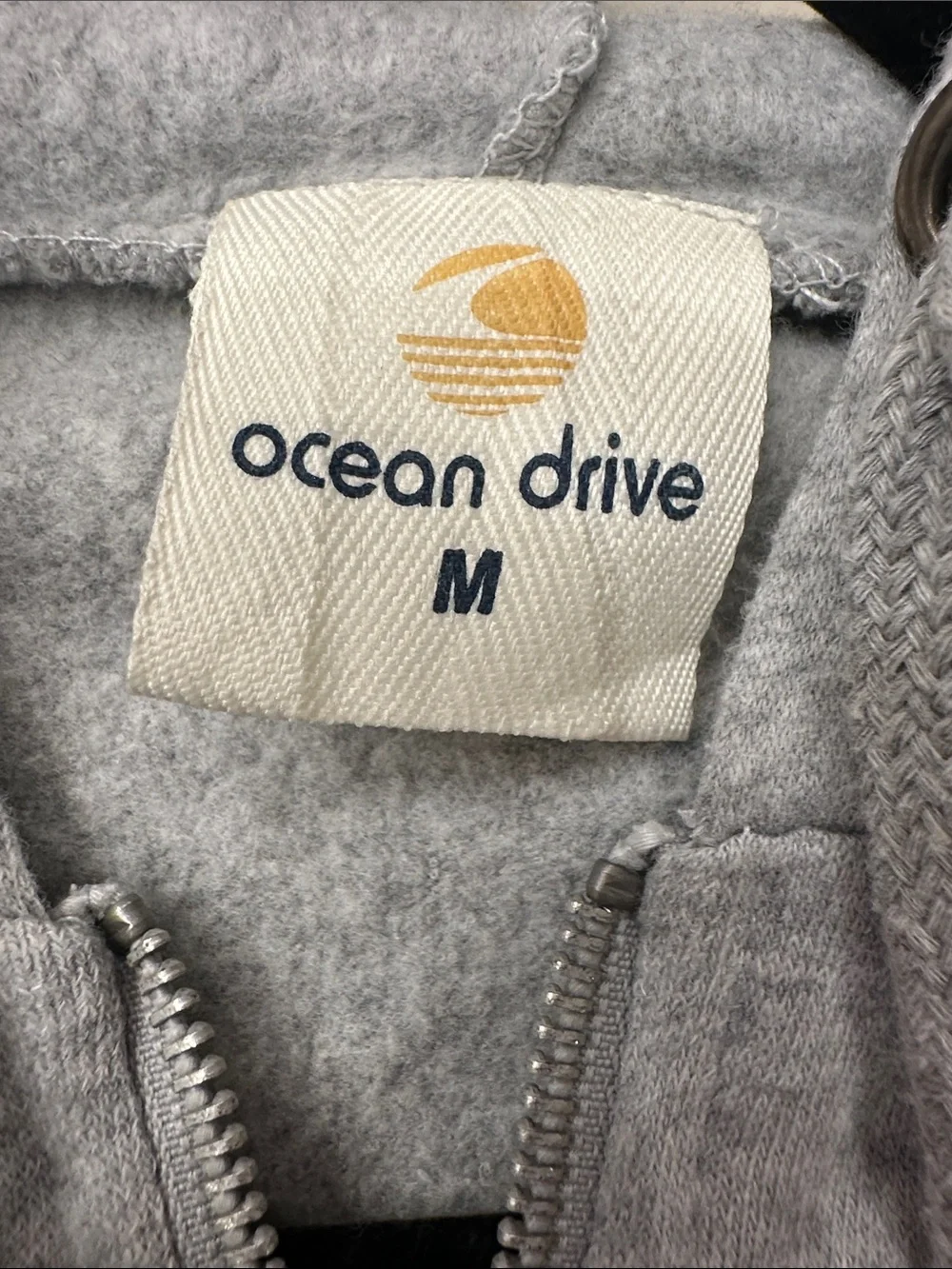 Ocean Drive medium Palm Beach Gray Zip Hoodie & Jogger Set with Pastel Strip